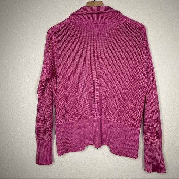 NWT Varley Whitney Knit Sweater Jacket in Medium Pink, size XS - Picture 6 of 6